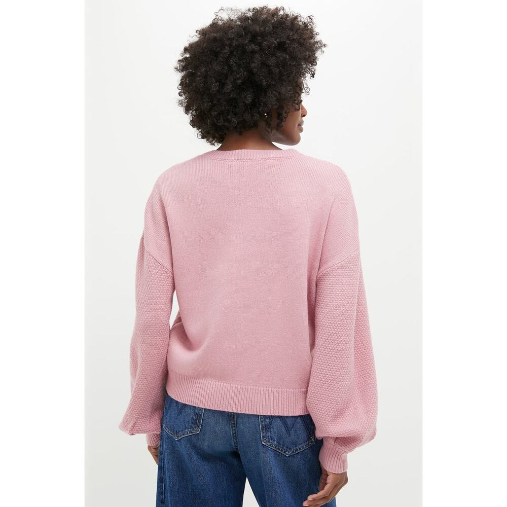 HYACINTH HOUSE Rose Embroidered Floral Francine Sweater Size XXL NWT - Picture 2 of 7